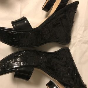 Black Prada wedges